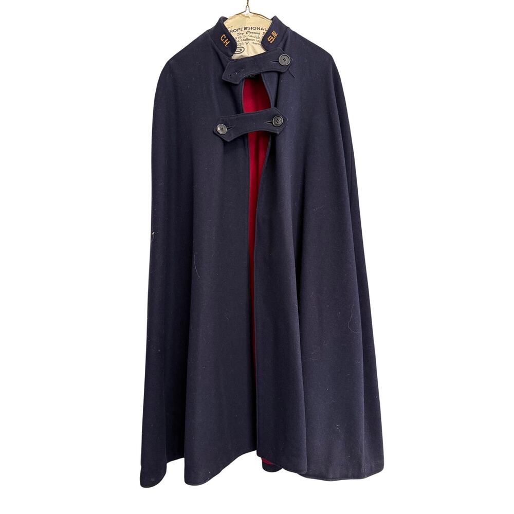 Vintage Brucks Wool Navy Nurse Cape 40’s/50’s AS IS CH SN GS